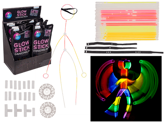 Glow Stick Dancing Pack, 47 pcs Set,