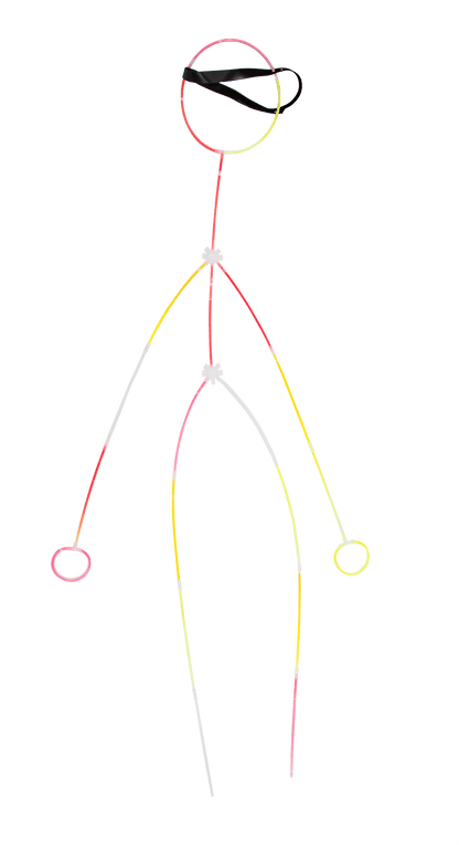 Glow Stick Dancing Pack, 47 pcs Set,