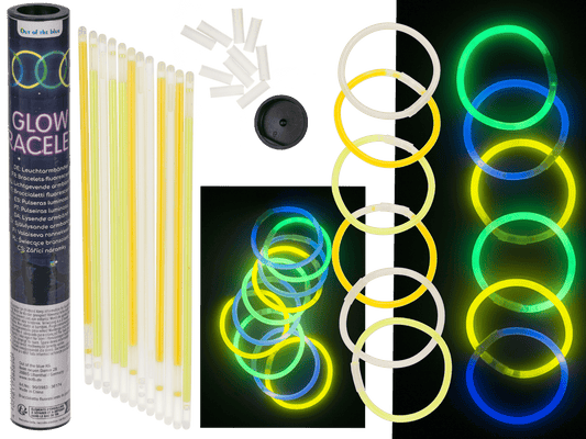 Glow bracelet, Glow, ca. 20 cm, 3 colours ass.,