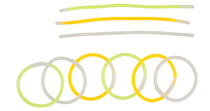 Glow bracelet, Glow, ca. 20 cm, 3 colours ass.,