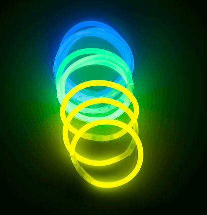 Glow bracelet, Glow, ca. 20 cm, 3 colours ass.,