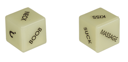 Love dice English version, glow in the dark,