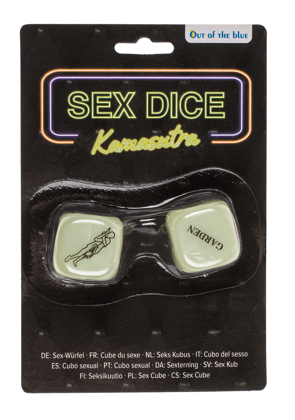 Love dice, Kamasutra, glow in the dark,