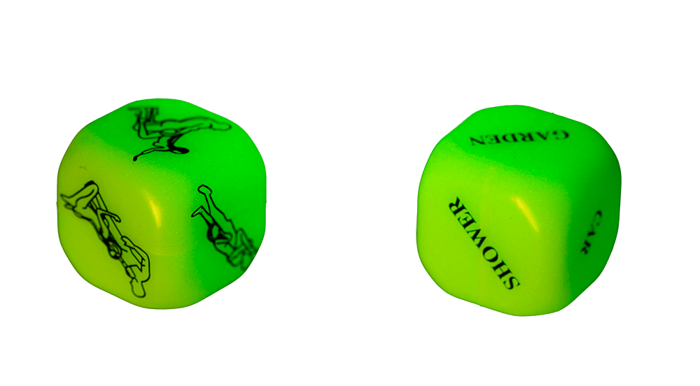 Love dice, Kamasutra, glow in the dark,