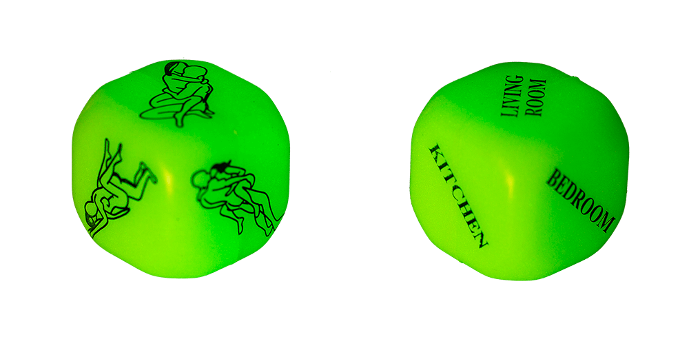 Love dice, Kamasutra, glow in the dark,