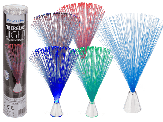 Fibreglass light with LED (incl. batteries),