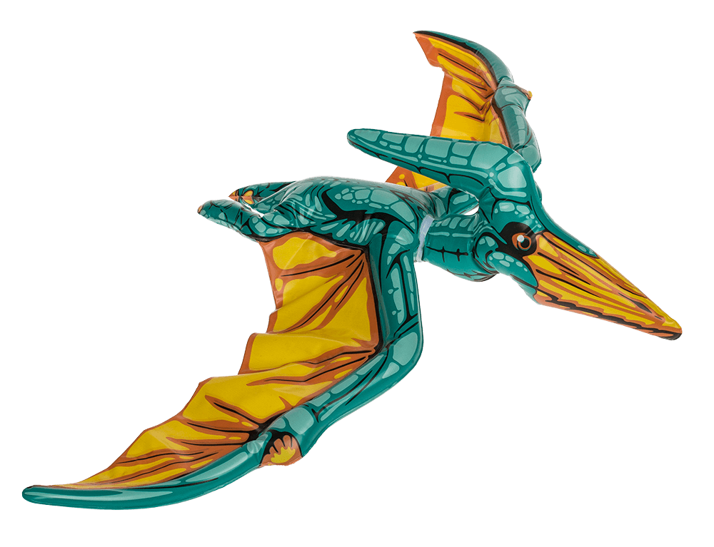 Inflatable dinosaurs, ca. 60 cm,