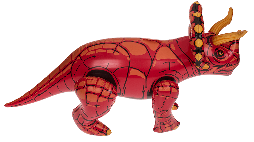 Inflatable dinosaurs, ca. 60 cm,