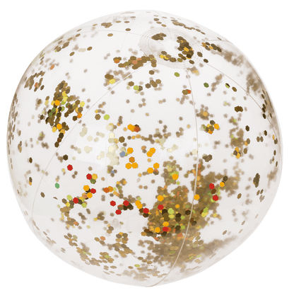 Inflatable glitter beach ball, 35 cm,
