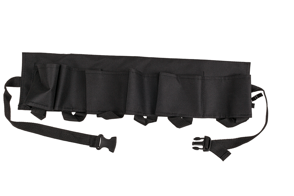 Black beer belt with metal bottle opener,