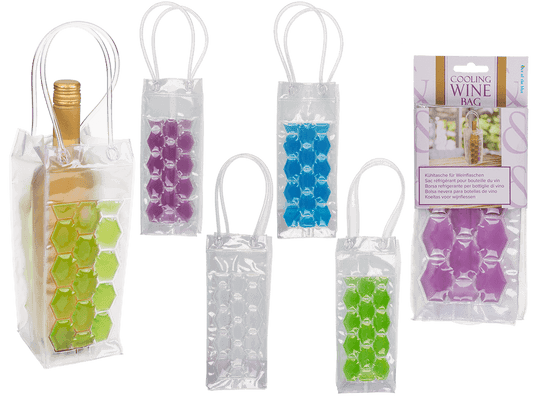 Cooling bag for wine bottles, ca. 25,5 x 9,5 cm,