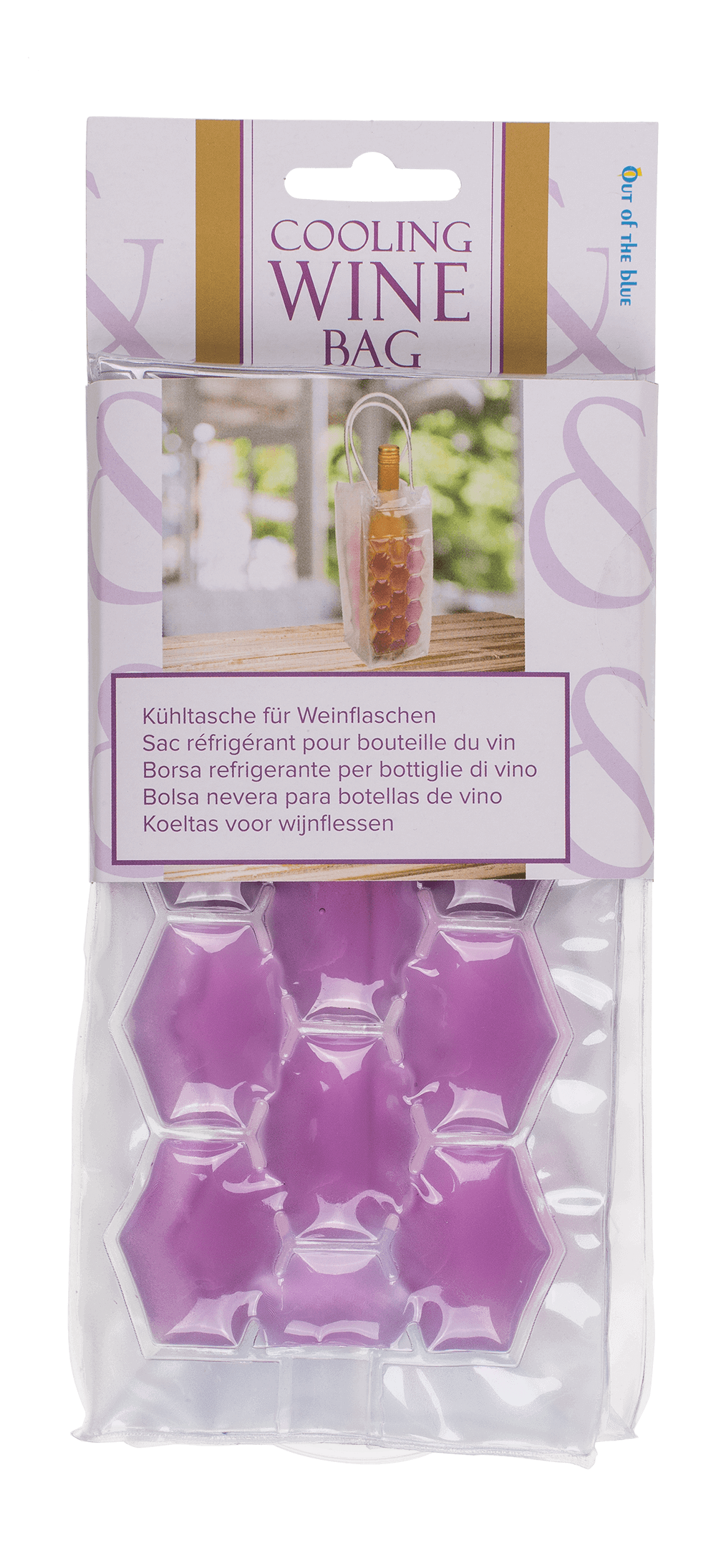 Cooling bag for wine bottles, ca. 25,5 x 9,5 cm,