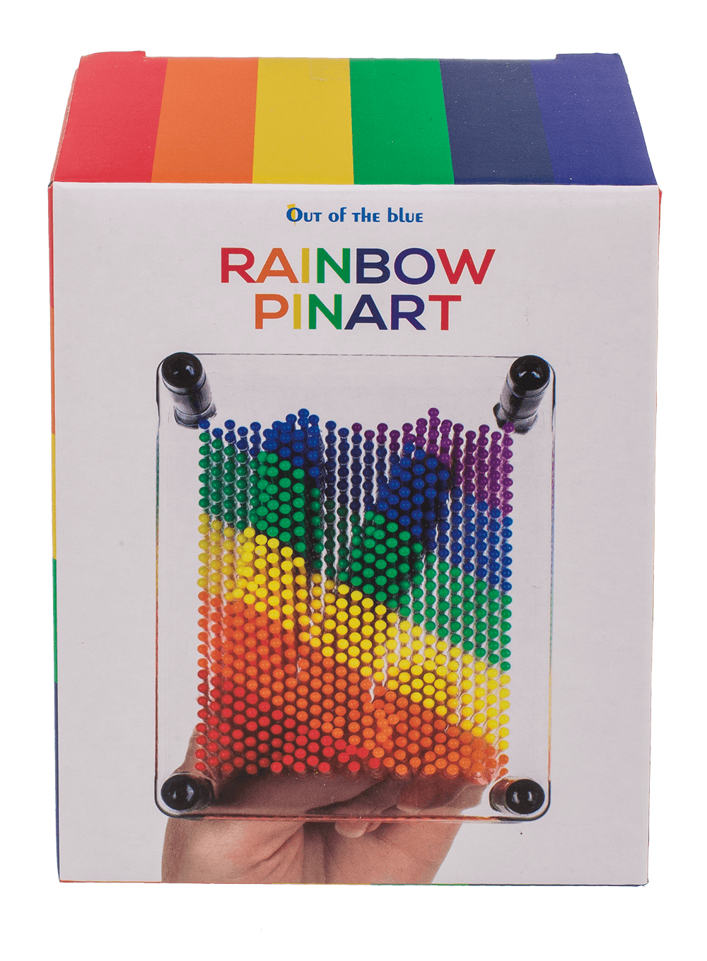 Pin Art, Rainbow, Pride, ca. 12 x 9 cm,