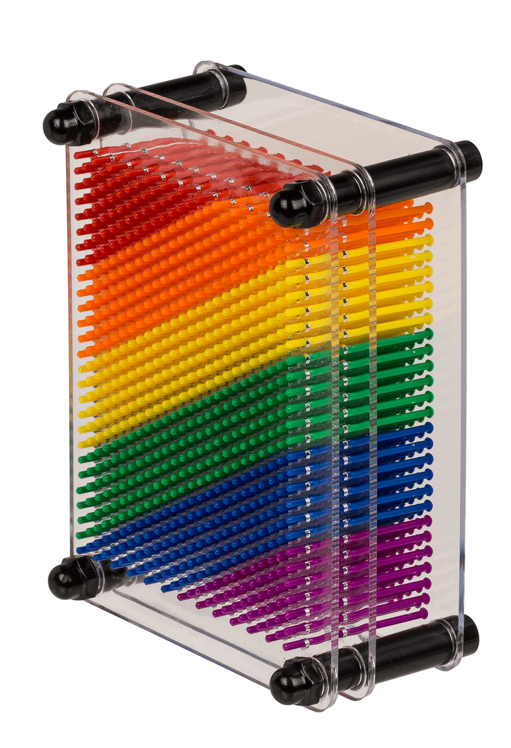 Pin Art, Rainbow, Pride, ca. 12 x 9 cm,