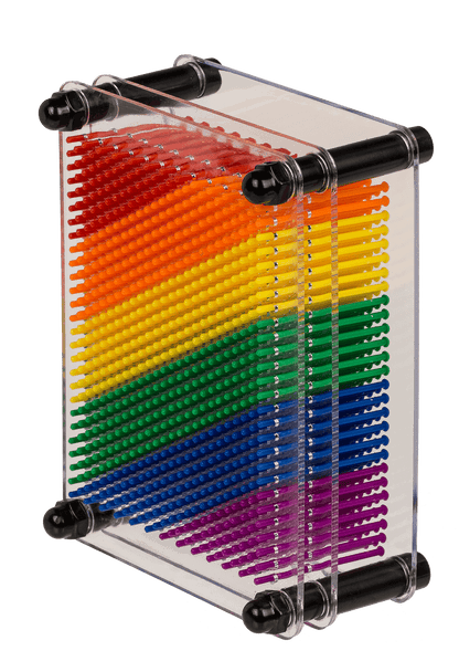 Pin Art, Rainbow, Pride, ca. 12 x 9 cm,