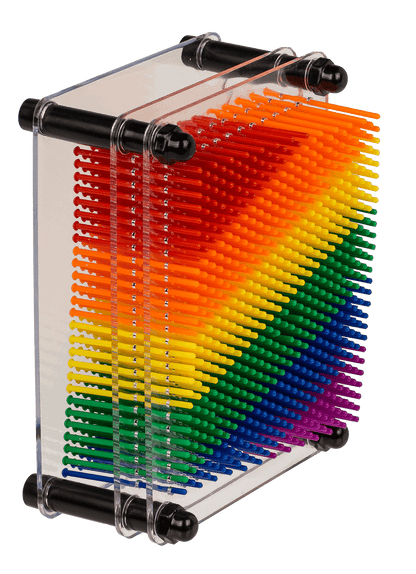 Pin Art, Rainbow, Pride, ca. 12 x 9 cm,