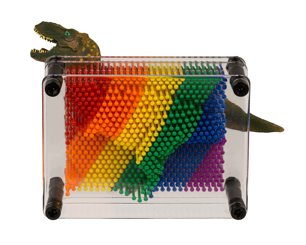 Pin Art, Rainbow, Pride, ca. 12 x 9 cm,