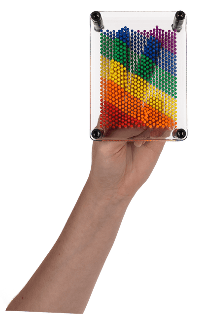 Pin Art, Rainbow, Pride, ca. 12 x 9 cm,