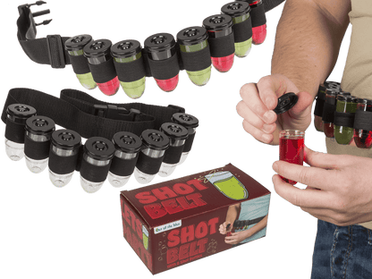 Shot Belt, with 8 shot bottles,