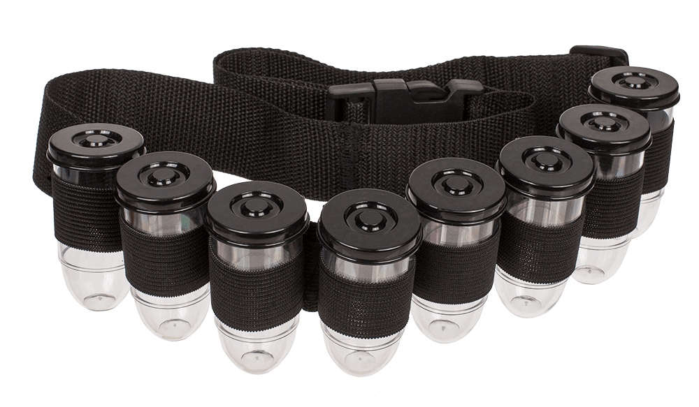 Shot Belt, with 8 shot bottles,