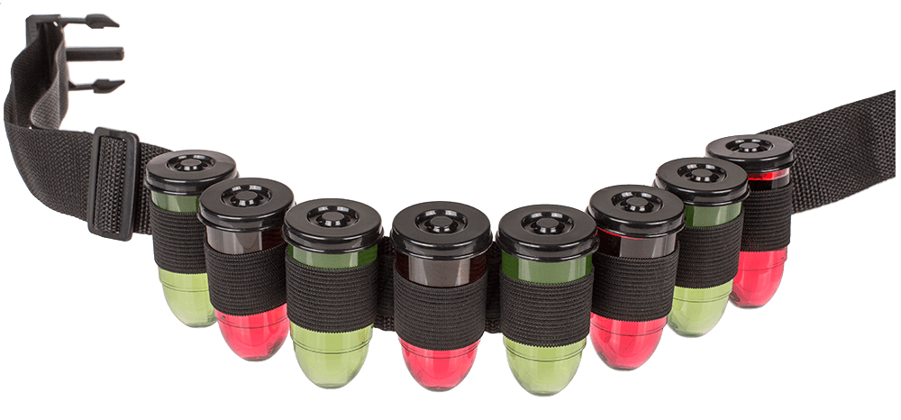 Shot Belt, with 8 shot bottles,