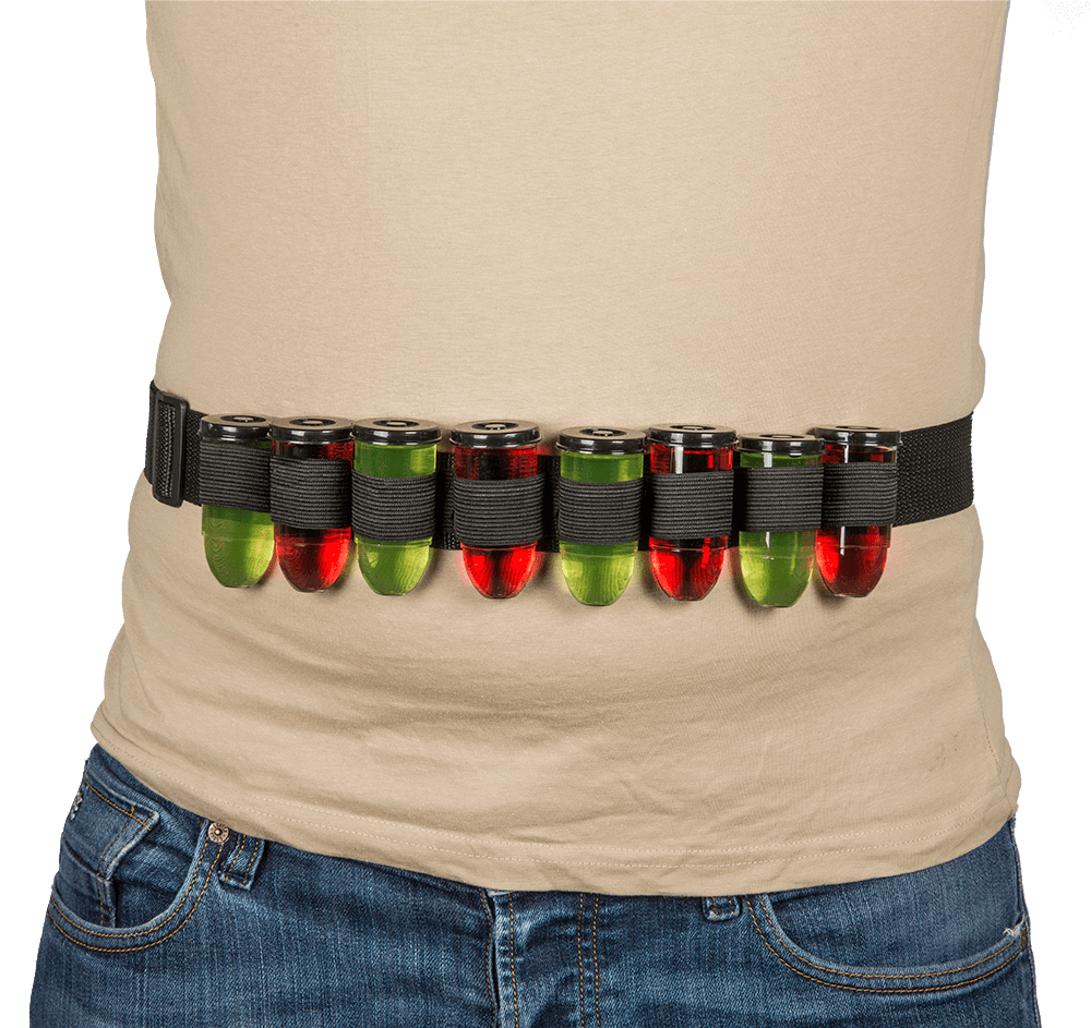 Shot Belt, with 8 shot bottles,