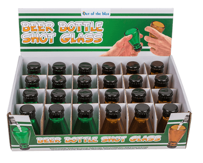 Beer Bottle Shot Glass. for approx. 40 ml,