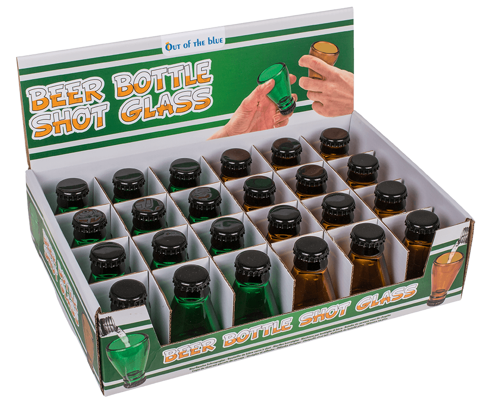 Beer Bottle Shot Glass. for approx. 40 ml,