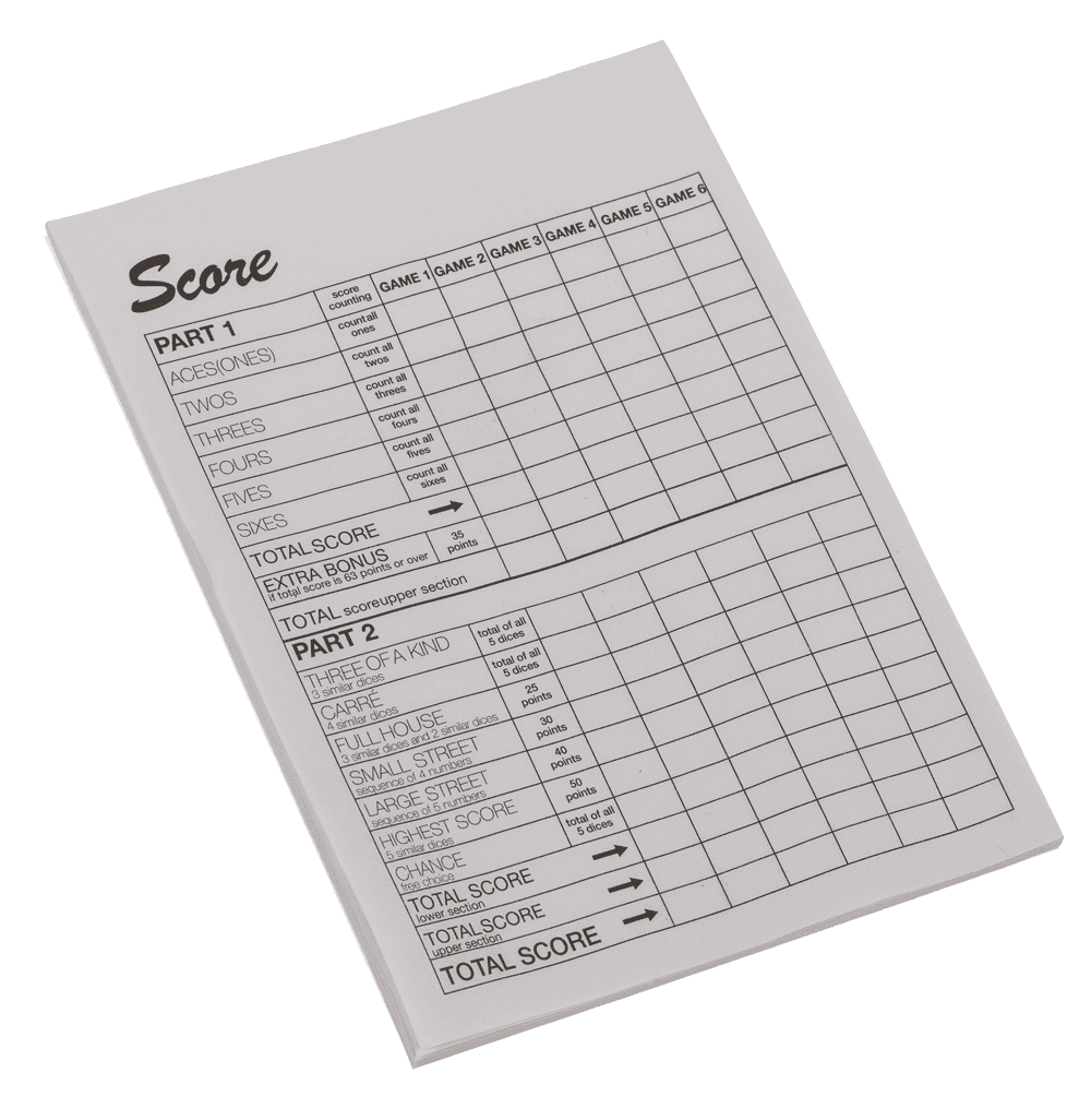 Dice game set, 5 dices, 1 dice cup,