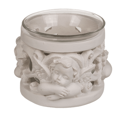 Polyresin tealight holder, Angel,