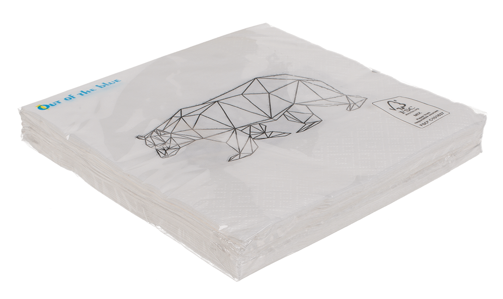 Paper napkins, icebear,