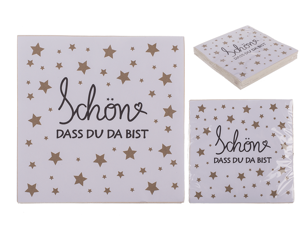 Paper napkins, Schön, dass Du da bist,