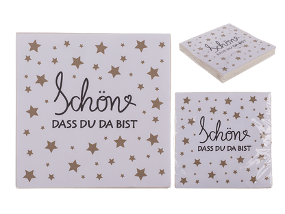 Paper napkins, Schön, dass Du da bist,