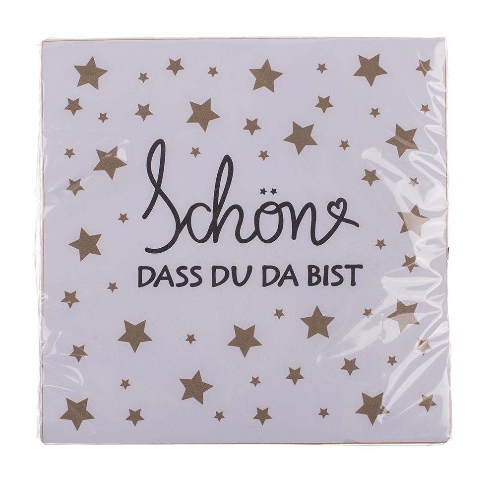 Paper napkins, Schön, dass Du da bist,