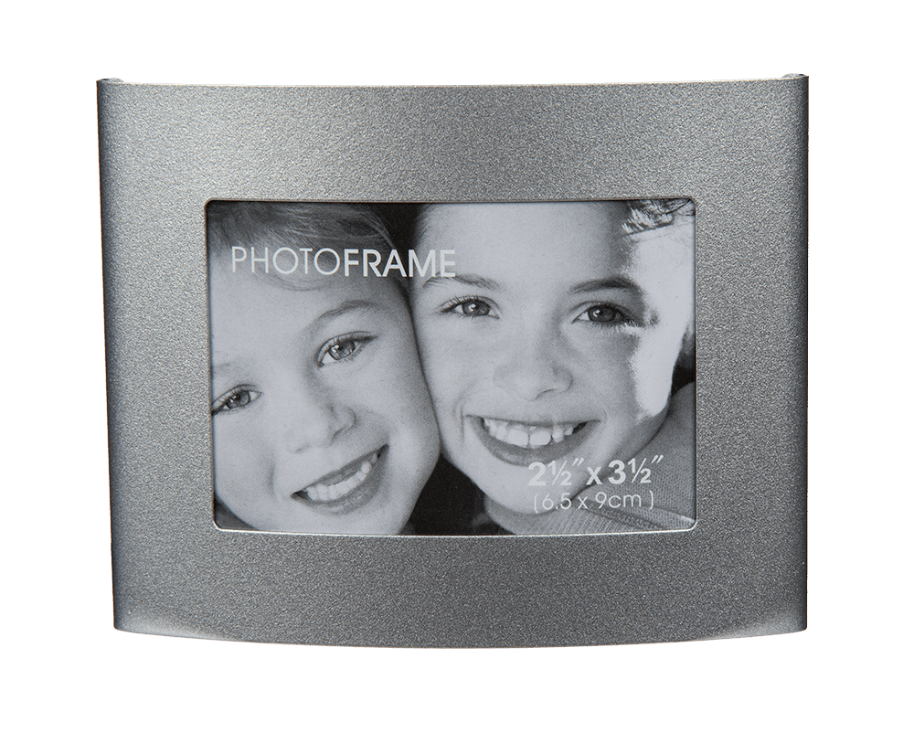 Curved metal picture frame,
