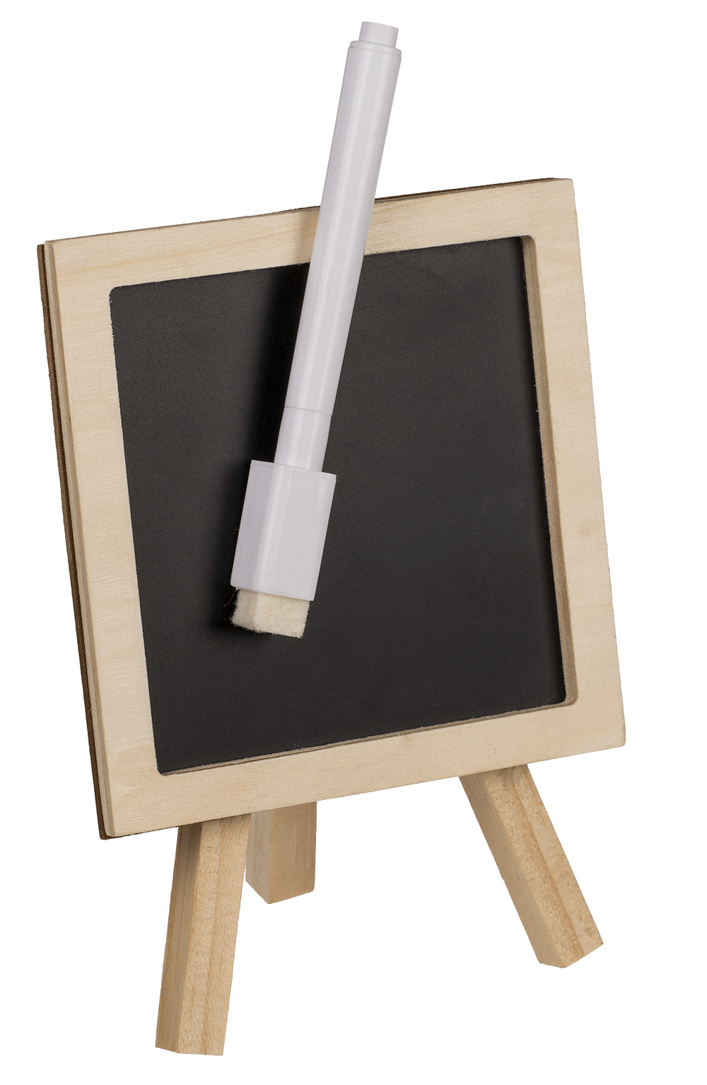 Mini magnetic black board, with pen and stand,
