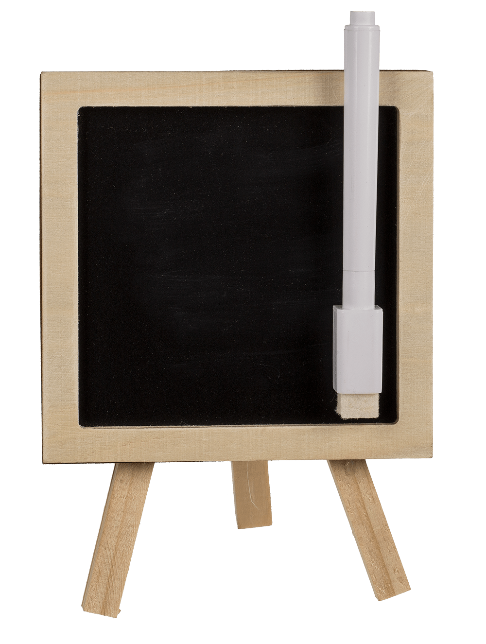 Mini magnetic black board, with pen and stand,