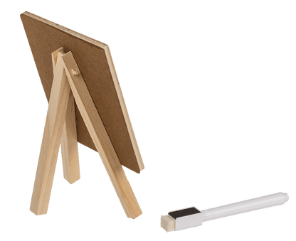 Mini magnetic black board, with pen and stand,