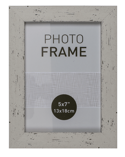 Pastel-Coloured Plastic Photo Frame in Wooden,