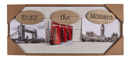 Wooden photo frame, Enjoy the moment,