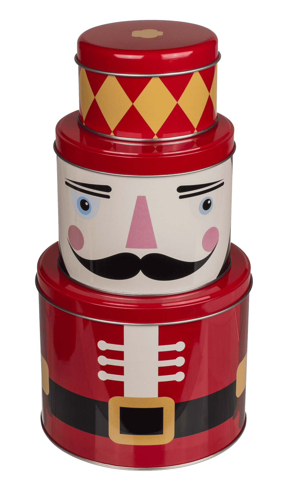 Metal tin.box, Christmas figurines,