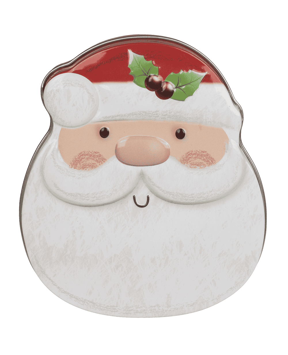 Metal tin, snowman & santa assorted,