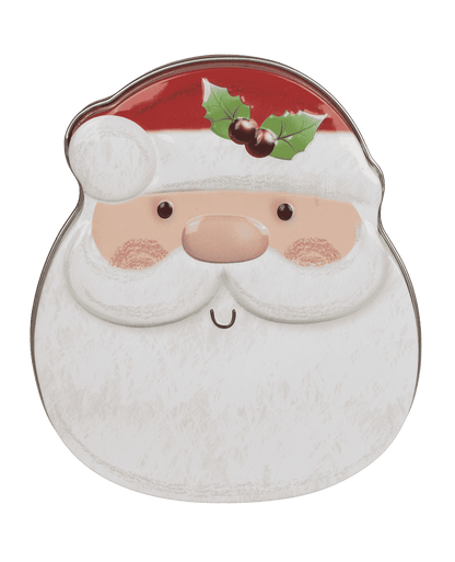 Metal tin, snowman & santa assorted,