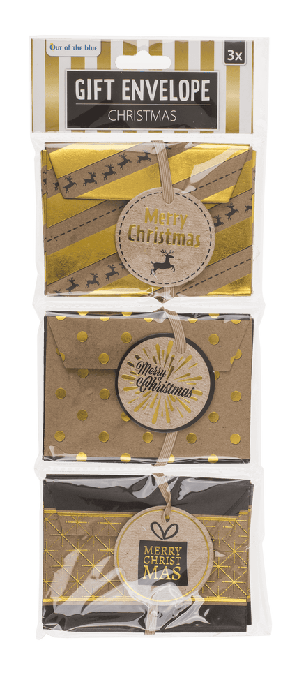 Gift envelope for money, set of 3, Merry Christmas