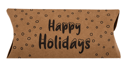 Kraft paper pillow box, Christmas,