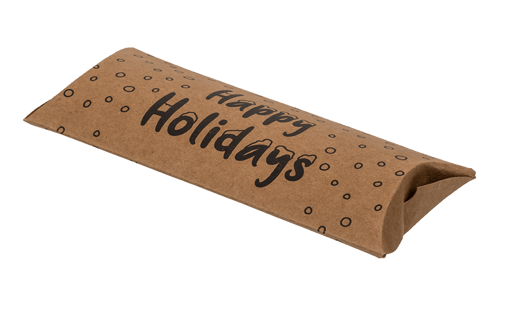 Kraft paper pillow box, Christmas,