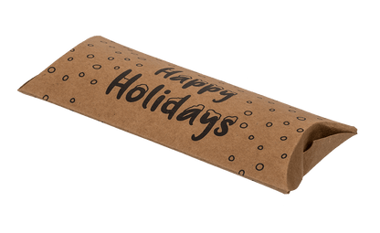 Kraft paper pillow box, Christmas,