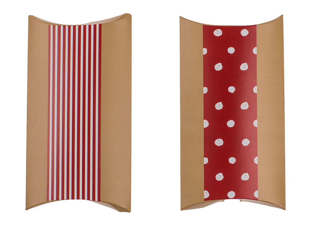 Red/nature coloured advent calender,