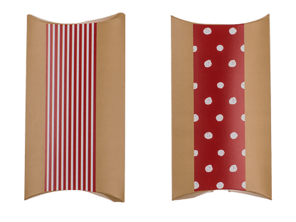 Red/nature coloured advent calender,