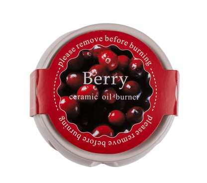 White ceramic aroma lamp with scented melts,